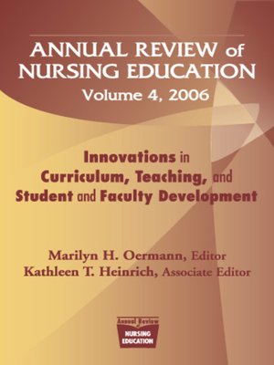 cover image of Annual Review of Nursing Education, Volume 4, 2006